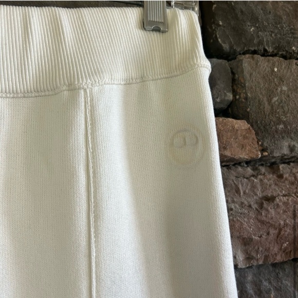 AZ FACTORY NWT ORGANIC COTTON SEACELL BLEND FLARE PANTS WHITE | Size L - Picture 6 of 14